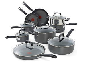 amazon 可直邮 t fal 法国特福 火红点不粘锅15件套 金盒特价 99.99 直邮含税到手 1140 优惠 白菜哦