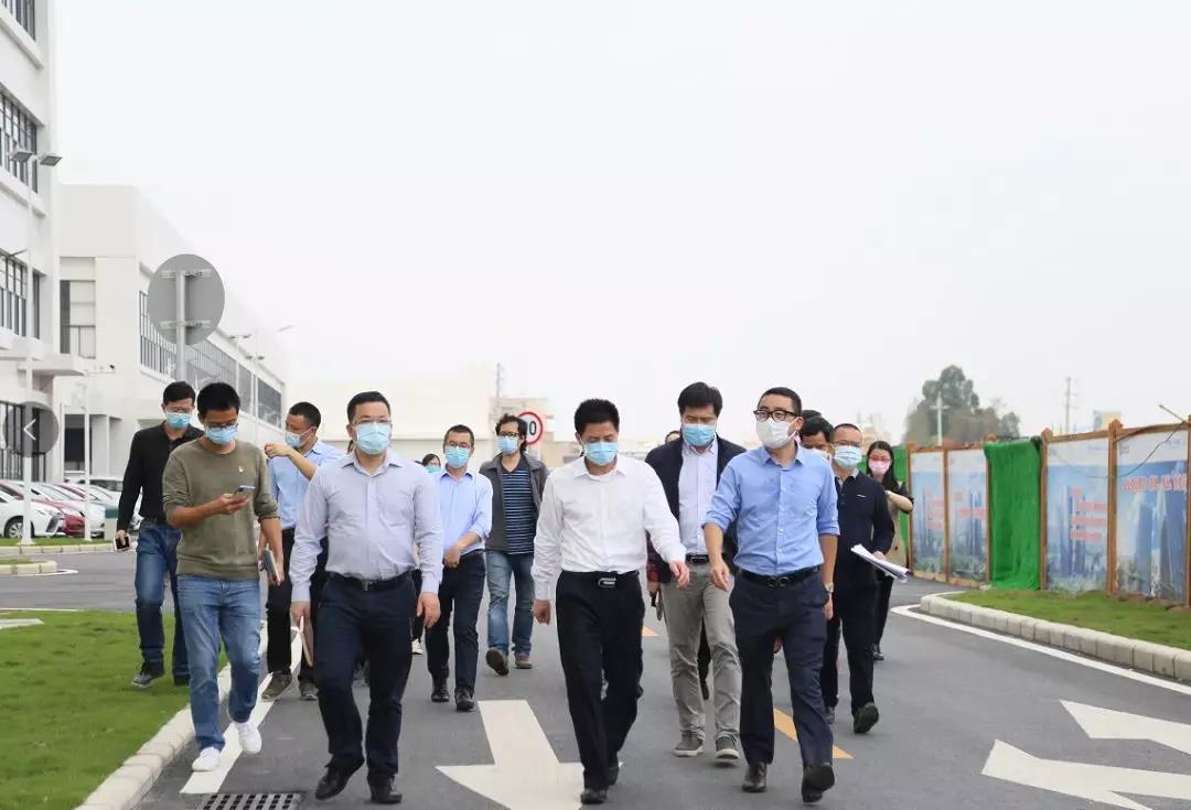 顺德区委副书记、区长彭聪恩一行调研amjs澳金沙门环境顺德环保科技产业园